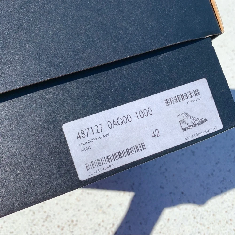 NIB Authentic Saint Lauren Moroder Hightop Sneaker​ - Picture 9 of 9